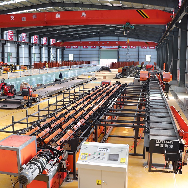 Automatic steel saw cutting,pier thick,thread,grinding production line